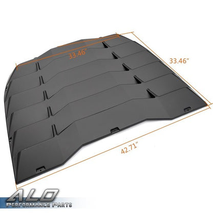 Solid Spare Fits For 2009-2020 Nissan 370Z Coupe Rear Window Louver Sun Shade Cover ABS