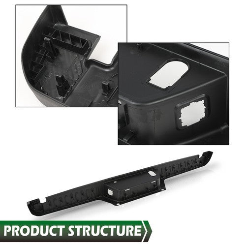 Solid Spare Rear Bumper Step Pad w/ Tow & Park Aid Sensor Holes Fit For 2015-2020 Ford F-150