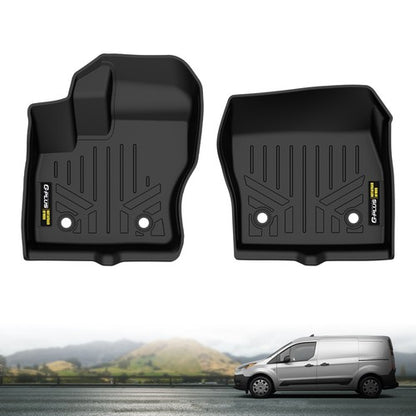 Solid Spare Fit For 2014-2021 Ford Transit Connect All Weather TPE Floor Mats 1st Row Liner