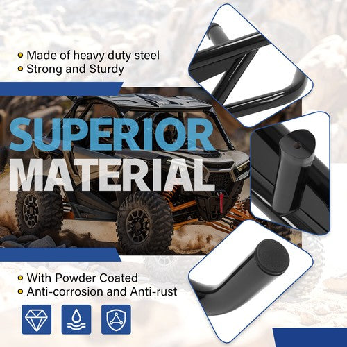Solid Spare Rock Sliders Tree Kicker Side Nerf Bar For Can Am Maverick X3 2017-2025 2-Seater