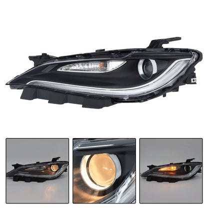 Solid Spare Left Side Headlamp For Chrysler 200 2015 2016 2017 Front Headlight W/LED DRL LH
