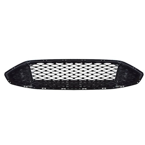 Solid Spare Front Upper Honeycomb Trim Black Gloss Grille Fit For Ford Fusion 2017 2018