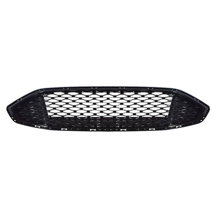 Solid Spare Front Upper Honeycomb Trim Black Gloss Grille Fit For Ford Fusion 2017 2018