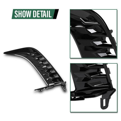Solid Spare Front Bumper Trim W/o Sensor Hole Fit For 2025 Toyota Camry SE Sedan Left Side