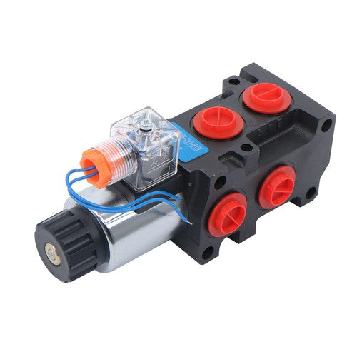 Solid Spare 13GPM Hydraulic Adjustable Variable Flow Control Valve 6 Port 12V DC New