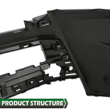 Solid Spare Front Bumper Cover Fit For 2017 2018 2019 Toyota Highlander Replacement