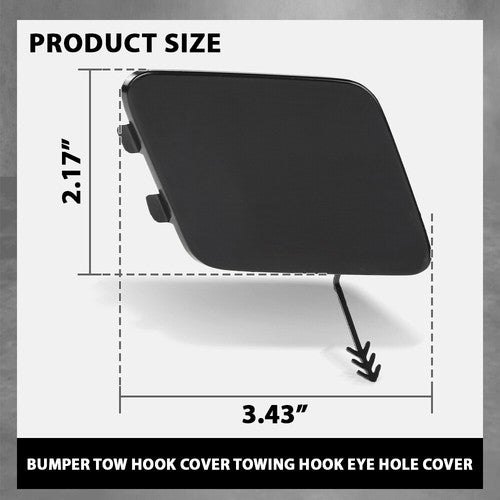 Solid Spare Fit For 2015 2016 2017 2018 Audi Q3 Quattro Front Bumper Tow Hook Eye Cover Cap