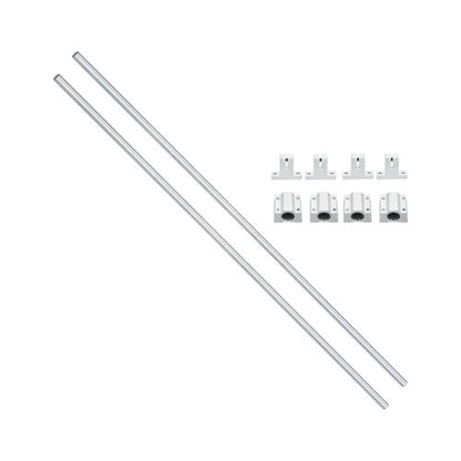 Solid Spare 2Pcs 8×600mm Linear Motion Rail Shaft Slide Guide w/ 4 SCS8UU Bearing & SK8 Rail