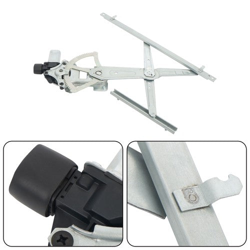 Solid Spare 751-780 For Mitsubishi Lancer I4 2.0L 2.4L 2008-2017 Front Left Window Regulator