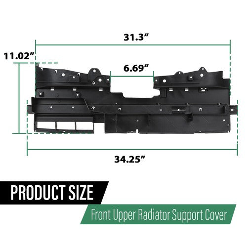 Solid Spare Front Upper Radiator Support Cover Fit For 2014-2018 Jeep Cherokee 68203073AA