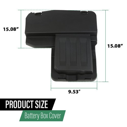 Solid Spare Fit For 2008-2015 Land Rover Freelander 2 Front Battery Box Cover Black LR013334
