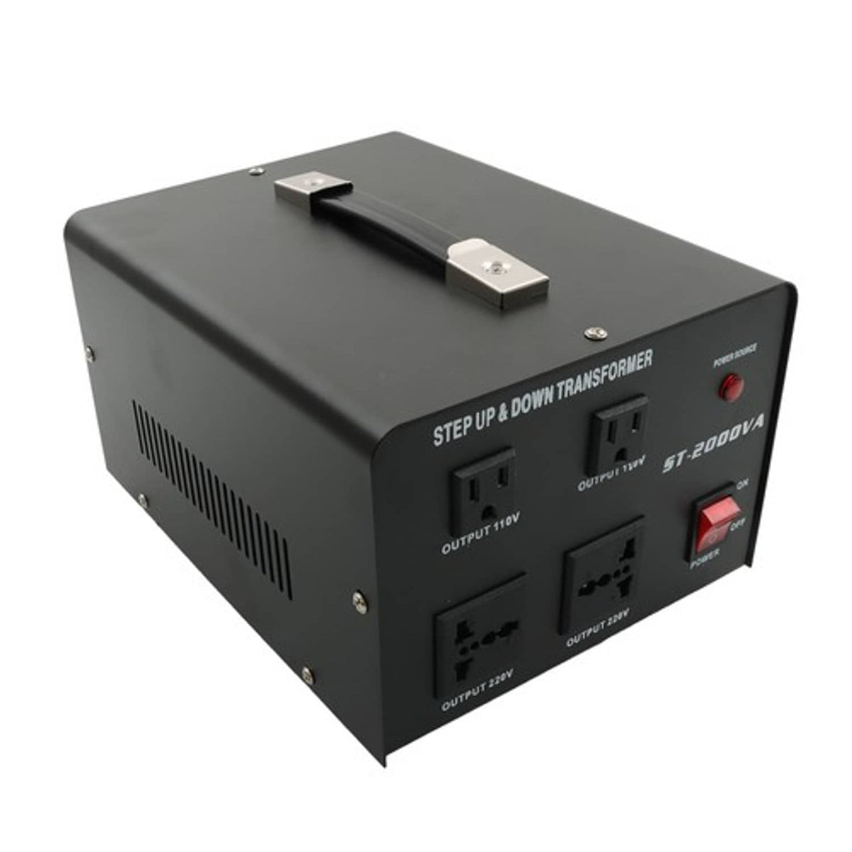 Solid Spare Voltage Converter Transformer 2000W Step Up/Down 220V-110V 110V-220V US
