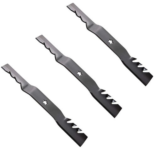 Solid Spare 3 Hi-Lift Mulch Blades for Husqvarna RZ54i RZ5424 54" 187256 187254 532187256