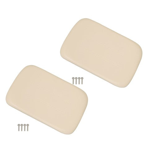 Solid Spare New 2× Seat Back Cushion Assembly For Club Car DS Golf Cart 1979-2000.5 White