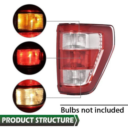 Solid Spare Fit For 21-23 Ford F150 XL w/o Blind Spot TaiL Light Brake Lamp Right Side