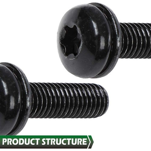 Solid Spare 12pcs Windshield Frame & Hinge Torx Screws Fit For 2007-2017 Jeep Wrangler JK