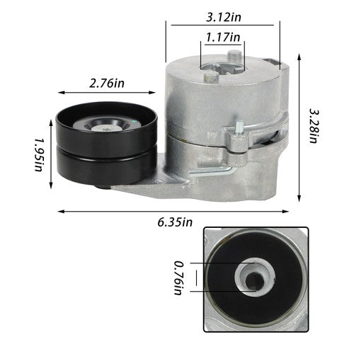 Solid Spare EC210B EC290B Excavator Belt Tensioner 462280 For Volvo Excavator Parts D7D D6D
