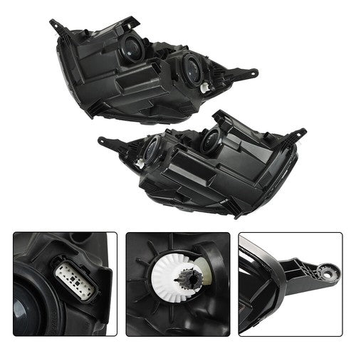 Solid Spare For Ford EcoSport S Sport 2018-2022 LH+RH Headlights Replacement Halogen Housing