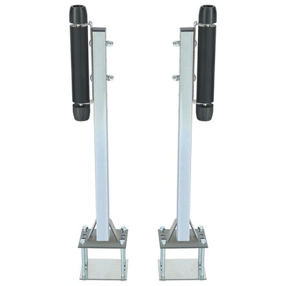 Solid Spare Pair Steel Boat Trailer Pontoon Roller Guide-On Zinc-Plated For Sailboat Trailer