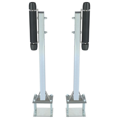 Solid Spare Pair Steel Boat Trailer Pontoon Roller Guide-On Zinc-Plated For Sailboat Trailer