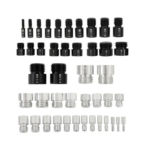 Solid Spare 23 Metric & 21 Inch Nut and Bolt Gauge 44 Nut and Bolt Thread Checker in Case