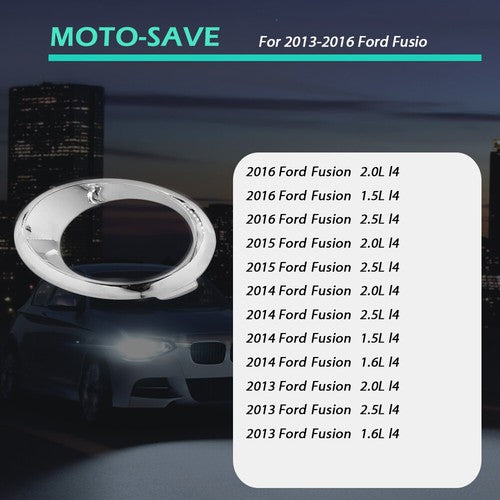 Solid Spare For Ford Fusion SE 13-16 Left Side Replacement Fog Light Bezel Trim Ring