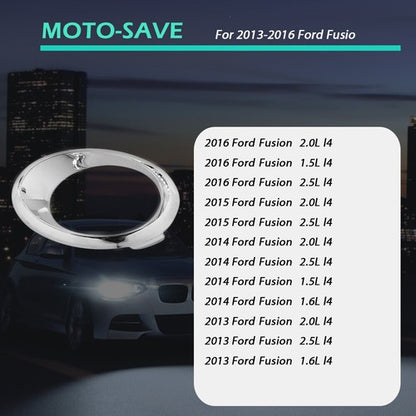 Solid Spare For Ford Fusion SE 13-16 Left Side Replacement Fog Light Bezel Trim Ring