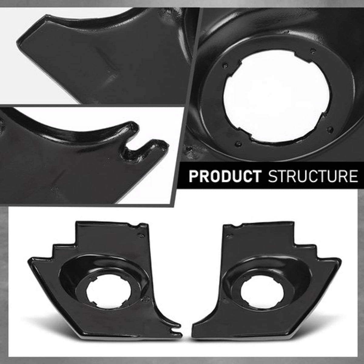 Solid Spare NEW Fit For 1963-66 Dart /1964-66 Barracuda Molded Kick Panels With Speaker Pods