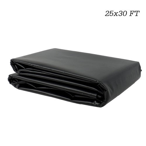 Solid Spare 25 FT x 30 FT HDPE Pond Liners 20 Mil UV Resistant Preformed Pond Easy Cutting
