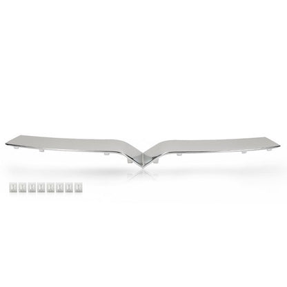 Solid Spare Front Bumper Upper Grille Trim Molding Chrome Fit For 2016-2020 Tesla Model X