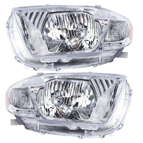 Solid Spare Headlight Headlamps Assembly Fit For Toyota Highlander 2008-2010 LH+RH Side Pair