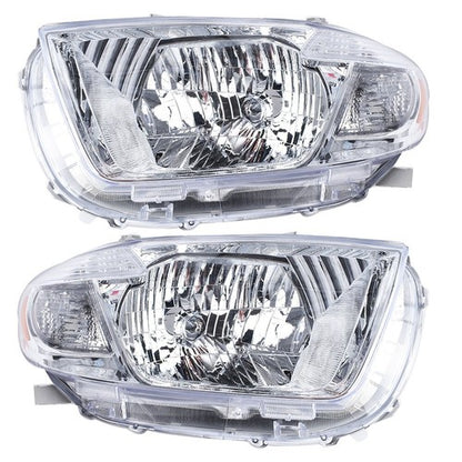 Solid Spare Headlight Headlamps Assembly Fit For Toyota Highlander 2008-2010 LH+RH Side Pair