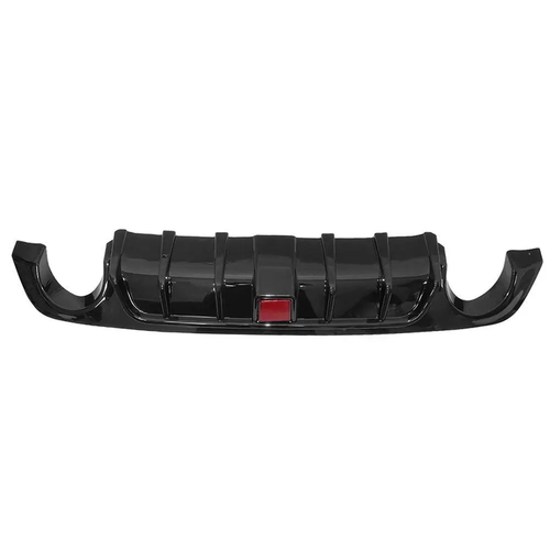 Rear Bumper Diffuser Lip W/ Brake LED For 2018 19-2023 Infiniti Q50 Glossy Black