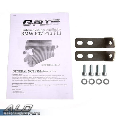 Solid Spare Fit For BMW F01/06/07/10/11/12 Front Competition Intercooler Black #200001069