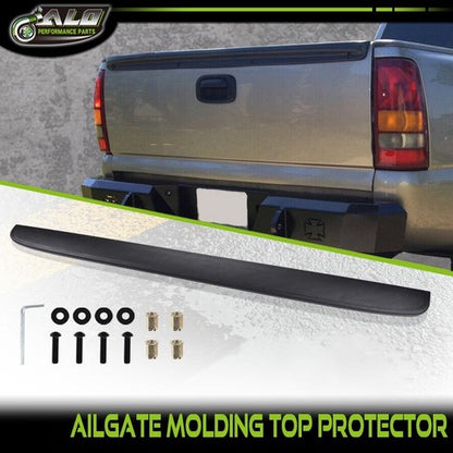 Solid Spare Fit For 99-06 Chevy Silverado GMC Sierra Tailgate Moulding Spoiler Top Protector