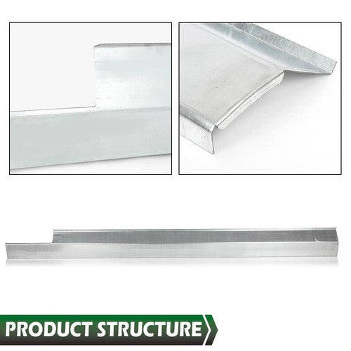 Solid Spare Fit For 2008-2011 Ford Focus 4-Door Slip-on Rocker Panel Left & Right Side