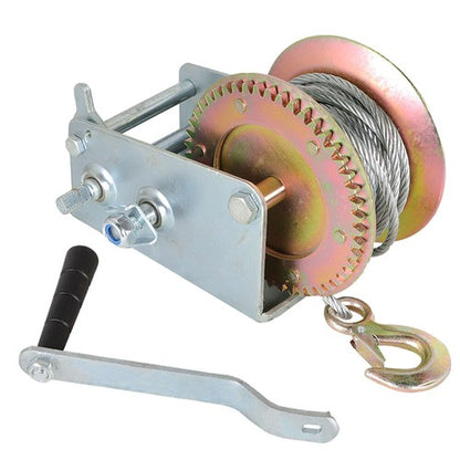 Solid Spare 3500 lbs For Trailer Winch Hand Crank Winch Durable Hand Winch With Cable