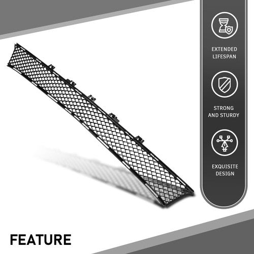 Solid Spare Front Bumper Center Mesh Grille Fit For 17-20 Mercedes-Benz E300 E350 E400 E450