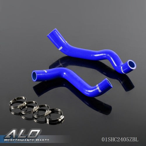 Solid Spare Fit For Alfa Remeo Mito QV Blue Silicone Radiator Coolant Hose+Clamps Kit