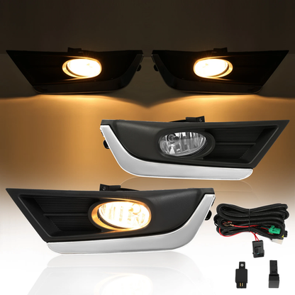 For 2017 2018 2019 Honda CR-V CRV Front Fog Lights Lamps w/Bulbs+Switch+Wiring