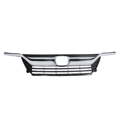 Solid Spare Front Upper Grille Bumper Grill Chrome Headlight Eyelid For 18-21 Honda Odyssey