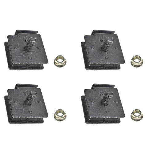 Solid Spare For 2004-2007 Yamaha RHINO 660 BOTTOM & TOP ENGINE MOUNT RUBBER DAMPER KIT
