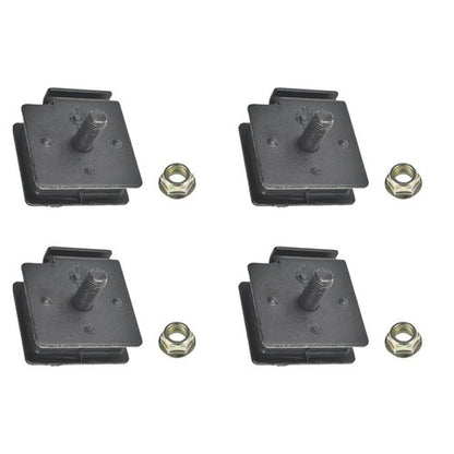 Solid Spare For 2004-2007 Yamaha RHINO 660 BOTTOM & TOP ENGINE MOUNT RUBBER DAMPER KIT