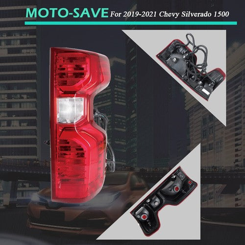 Solid Spare Right Passenger Side Rear Tail Light Brake Lamp Fit For 2019-21 Chevy Silverado