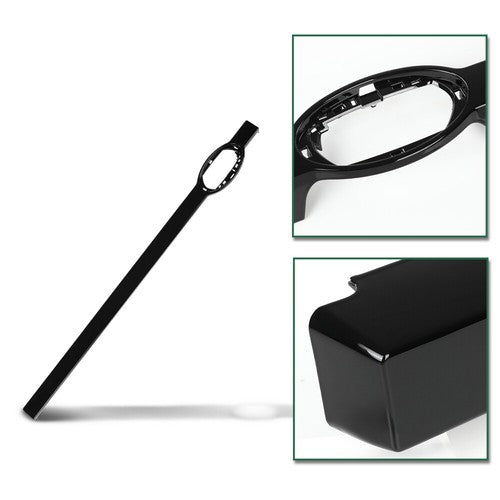 Solid Spare Front Bumper Grille Badge Strip Trim Fit For 2020-24 Land Rover Defender 110 130