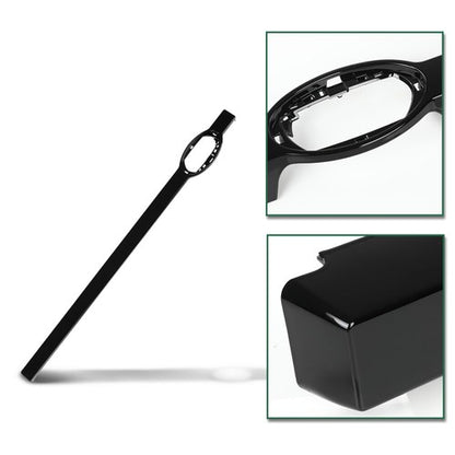Solid Spare Front Bumper Grille Badge Strip Trim Fit For 2020-24 Land Rover Defender 110 130