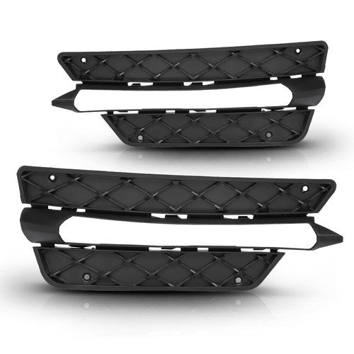 Solid Spare Fit For 2012-2014 Mercedes Benz C250 C300 C350 Fog Light Bezel Left+Right Side