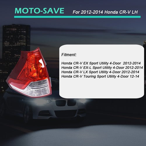 Solid Spare For 2012-2014 Honda CRV Series Left Driver Side Waterproof Brake Lamp Tail Light