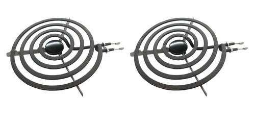 Solid Spare (2) Top Surface Burner 8" for General Electric Hotpoint WB30X253