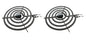 Solid Spare (2) Top Surface Burner 8" for General Electric Hotpoint WB30X253